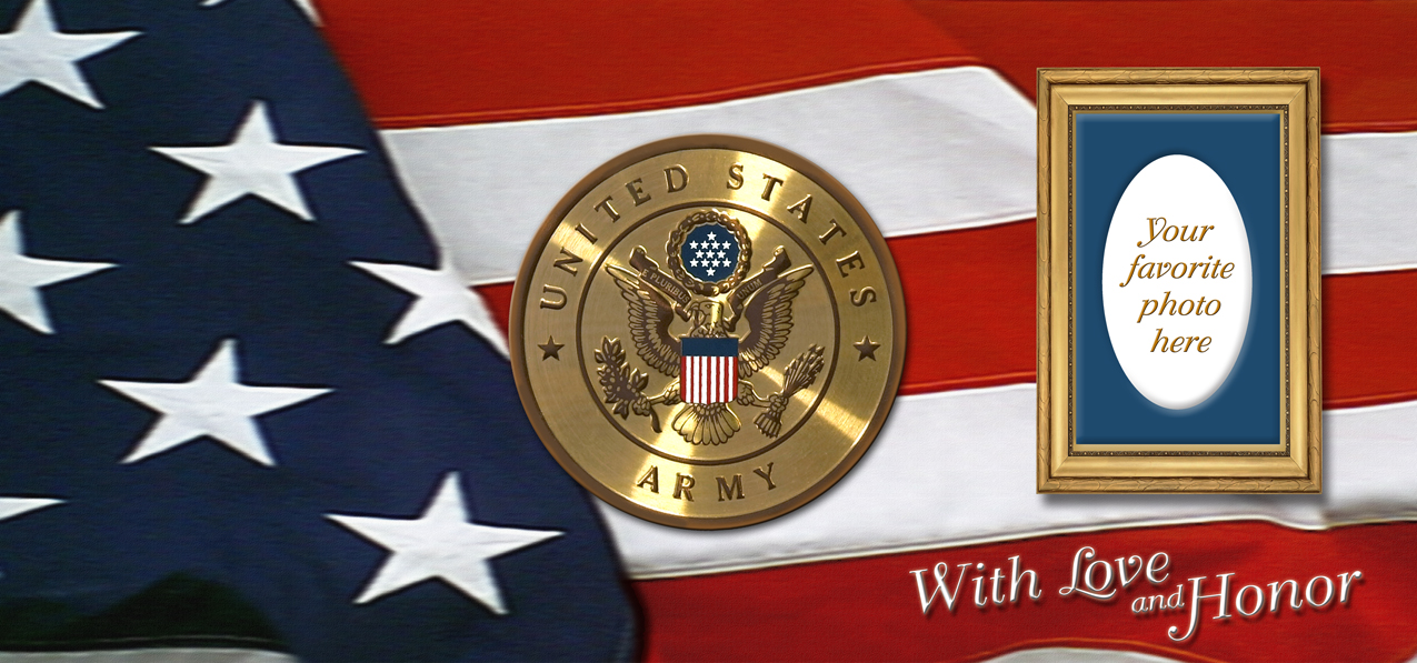 With Love And Honor Army Gold